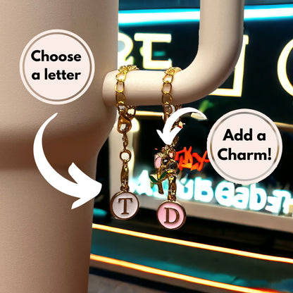 Charm For Stanley Cup | Stanley Accessories | Personalized Charm for Tumbler | Wine Glass Charm | Tumbler Handle Charm | Cup 40oz charm