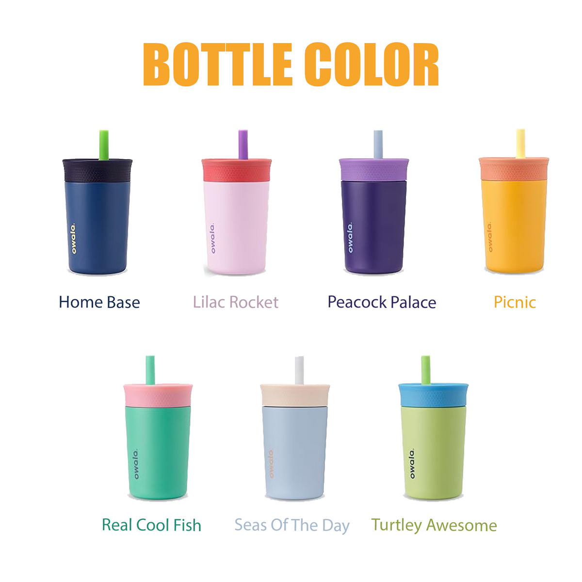 Personalized Owala 12oz Kids Tumbler, Laser Engraved Tumbler for child, Best Gift for child, School Bottle, Custom Owala Name tumbler