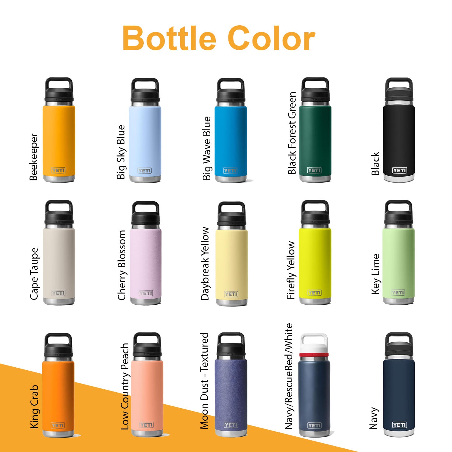 Personalized 46oz YETI Rambler Stainless Steel Bottle, Vacuum