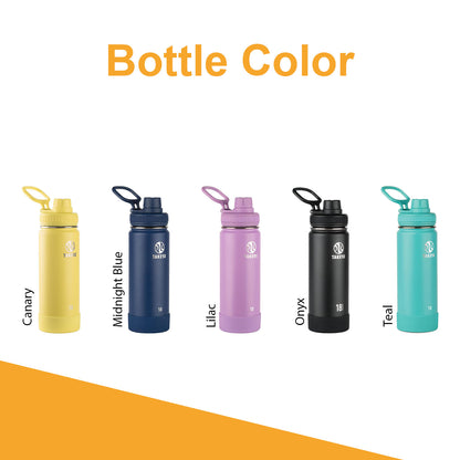 Personalized Takeya 18oz Activate Bottle, Laser Engraved Stainless Steel Water Bottle, Custom Name Bottle, Custom Logo Bottle, Bulk Bottle