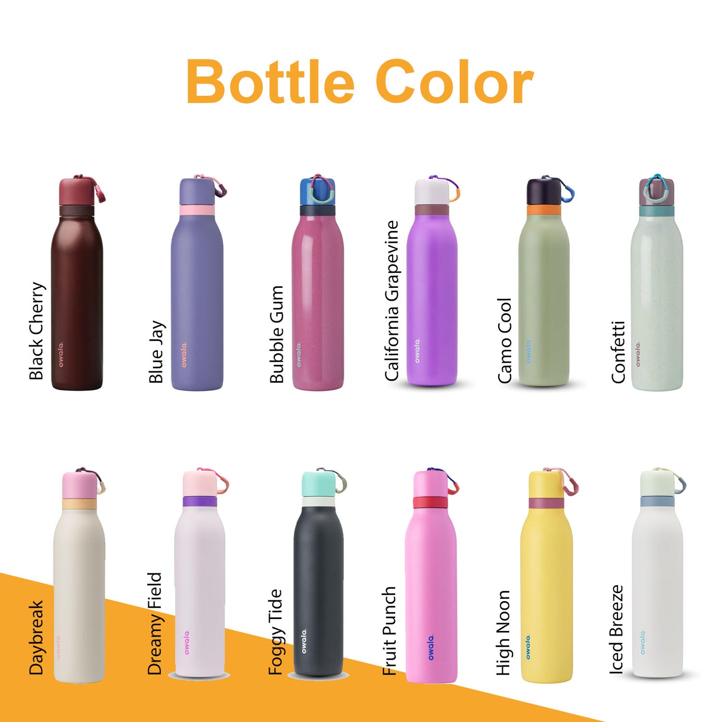 18oz, 24oz Owala FreeSip Twist Water Bottles | Laser Engraved Stainless Steel Water Bottle with Straw | Best For Travel, Sports and Gym.