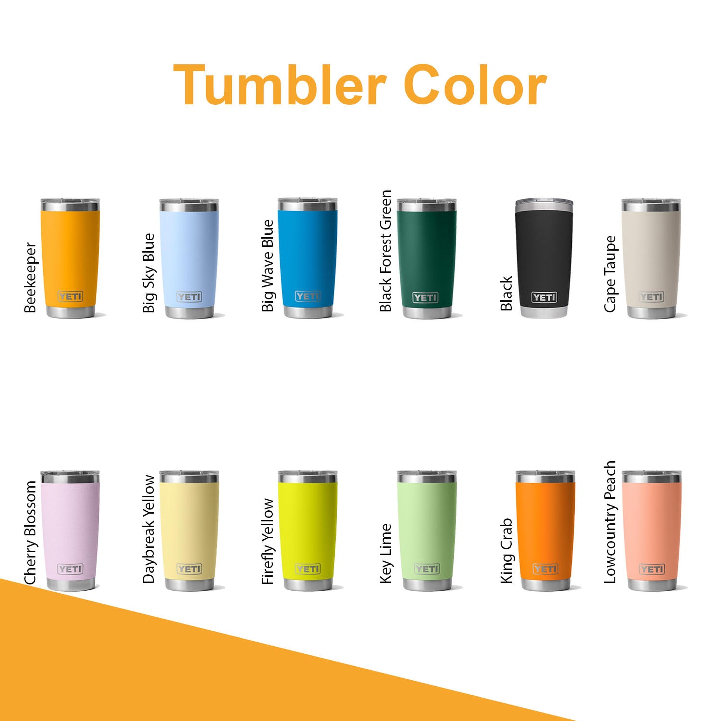 YETI Rambler Tumbler Stainless Steel, Personalized Stainless Steel Tumbler, Laser Engraved Tumbler, 20oz, 10oz