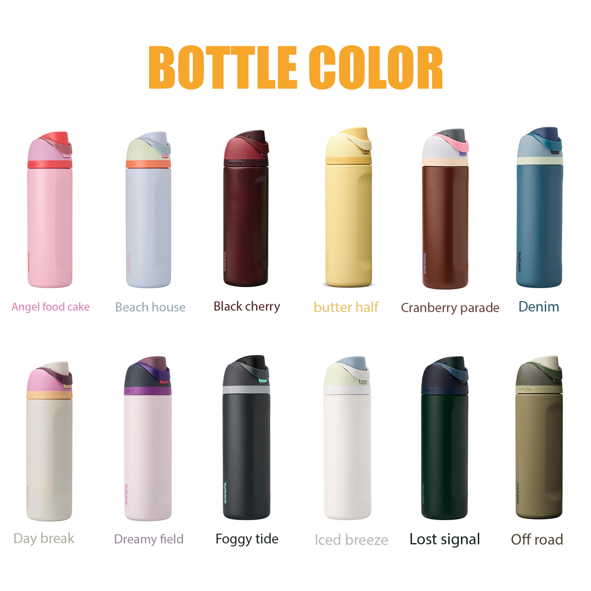 24oz Owala FreeSip Insulated Water Bottles | Laser Engraved Bottle, Name Owala Bottle, Logo Owala Bottle, Best For Travel, Sports, and Gym