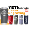 YETI Rambler Tumbler Stainless Steel, Personalized Stainless Steel Tumbler, Laser Engraved Tumbler, 20oz, 10oz