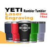 YETI Rambler Tumbler Stainless Steel, Personalized Stainless Steel Tumbler, Laser Engraved Tumbler, 30oz, 16oz