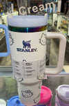 40oz Stanley Hello Kitty Stainless Steel Tumbler, Laser Engraved Tumbler With Lid and Straw, Gift for Her, Drinkware.