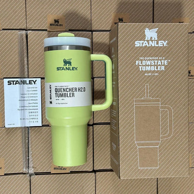 40oz Stanley Stainless Steel Tumbler, Laser Engraved Tumbler With Lid and Straw, Gift for Her, Drinkware.