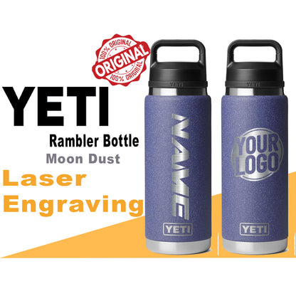 Yeti Moon Dust - Textured Color Rambler Bottle | Custom Laser Engraved Bottle, Yeti Name & Logo Bottle, Father's Day Gift, Zengraved Store