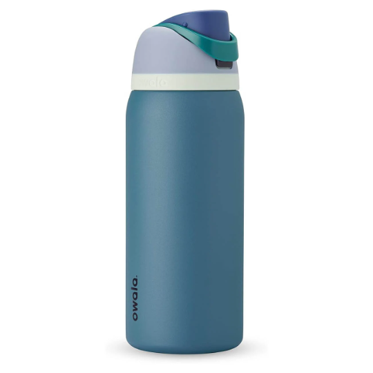 Owala Demin color Insulated Water Bottles, Personlized Stainless Steel Water Bottle, Laser Engrave Custom Water Bottle with Straw.