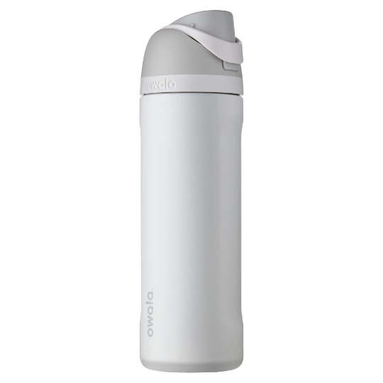Owala Shy Marshmallow Insulated Water Bottles, Personlized Stainless Steel Water Bottle, Laser Engrave Custom Water Bottle with Straw.