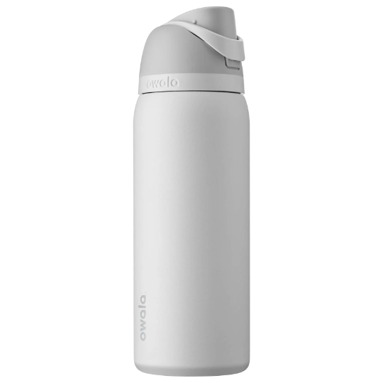 Owala Shy Marshmallow Insulated Water Bottles, Personlized Stainless Steel Water Bottle, Laser Engrave Custom Water Bottle with Straw.
