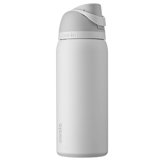 Owala Shy Marshmallow Insulated Water Bottles, Personlized Stainless Steel Water Bottle, Laser Engrave Custom Water Bottle with Straw.