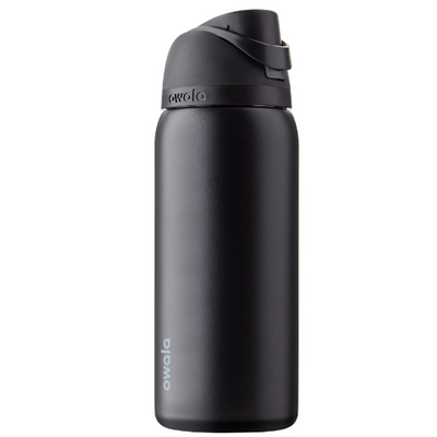 Owala Very Very Dark Color Insulated Water Bottles, Personlized Stainless Steel Water Bottle, Laser Engrave Custom Water Bottle with Straw.
