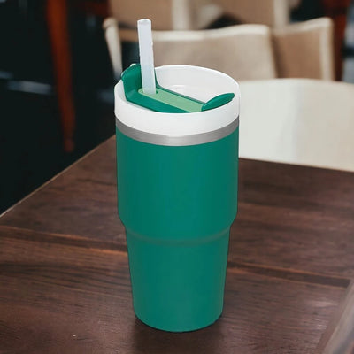 Personalized 20oz Stanley Quencher Tumbler, Custom Stainless Steel Cup, Name Engraved Tumbler, Double Wall Insulated Cup, Hot Mug With Straw
