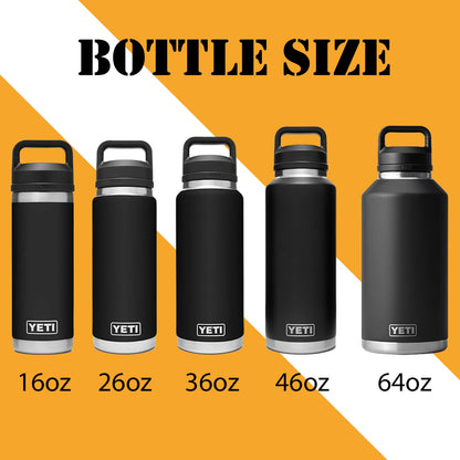 Personalized 46oz YETI Rambler Stainless Steel Bottle, Vacuum Insulated Custom Water Bottle, Laser Engraved Bottle with Chug Cap
