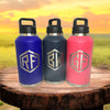 Personalized 64oz YETI Rambler Stainless Steel Bottle, Vacuum Insulated Custom Water Bottle, Laser Engraved Bottle with Chug Cap