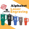 Personalized Alphabet Stanley Tumbler, Insulated Stainless steel Tumbler, Laser Engraved stanley cup,Name Tumbler, Alphabet Letter Cup.