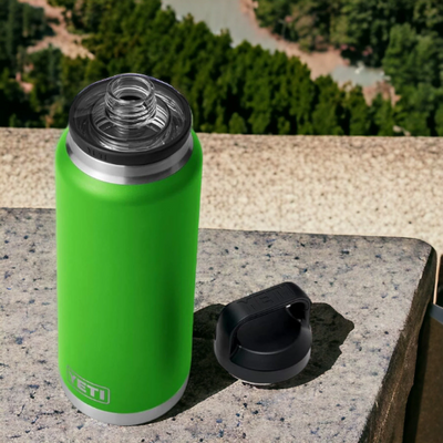 Personalized Canopy Green Color YETI Rambler Stainless Steel Bottle, Vacuum Insulated Custom Bottle, Laser Engraved Bottle in Different Size