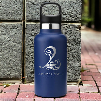 Personalized HYDRO CELL Stainless Steel Water Bottle, Laser Engraved Bottle with Straw & Standard Mouth Lids, 16oz, 20oz, 24oz, 32oz