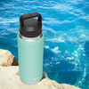 Personalized Seafoam Color YETI Rambler Stainless Steel Bottle, Vacuum Insulated Custom Bottle, Laser Engraved Bottle in Different Size