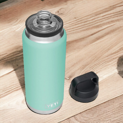 Personalized Seafoam Color YETI Rambler Stainless Steel Bottle, Vacuum Insulated Custom Bottle, Laser Engraved Bottle in Different Size