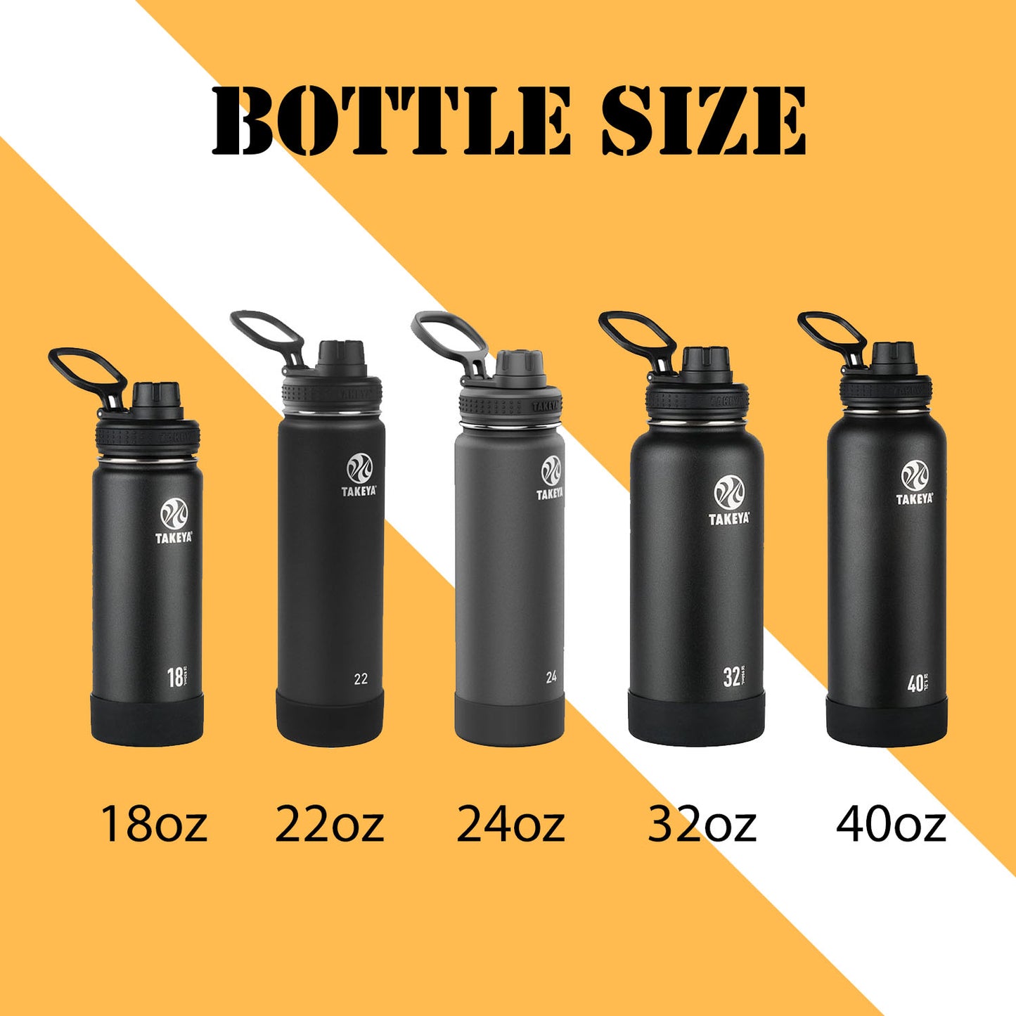 Personalized Takeya 24oz Activate Bottle: Laser Engraved Stainless Steel Water Bottle with Straw Lid, Custom Name Bottle, Custom Logo Bottle