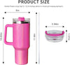 Stanley x Starbucks Quencher 40oz Tumbler Winter Pink, Personalized Tumbler With Lid and Straw, Laser Engraved Tumbler, Drinkware, SportsStanley x Starbucks Quencher 40oz Tumbler Winter Pink, Personalized Tumbler With Lid and Straw, Laser Engraved Tumbler, Drinkware, Sports