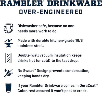 YETI Rambler 26oz 2.0 Stainless Steel Water Bottle, Personalized Vacuum Insulated Bottle, Laser Engraved Water Bottle with Straw Cap, Drinkware