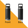 YETI Rambler 26oz 2.0 Stainless Steel Water Bottle, Personalized Vacuum Insulated Bottle, Laser Engraved Water Bottle with Straw Cap, Drinkware