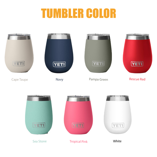 YETI Rambler Tumbler Stainless Steel, Personalized Stainless Steel Tumbler, Laser Engraved Tumbler, 10oz 1 engraving lounge