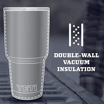 YETI Rambler Tumbler Stainless Steel, Personalized Stainless Steel Tumbler, Laser Engraved Tumbler, 30oz, 16oz