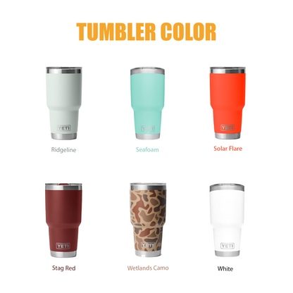 YETI Rambler Tumbler Stainless Steel, Personalized Stainless Steel Tumbler, Laser Engraved Tumbler, 30oz 2 engraving lounge
