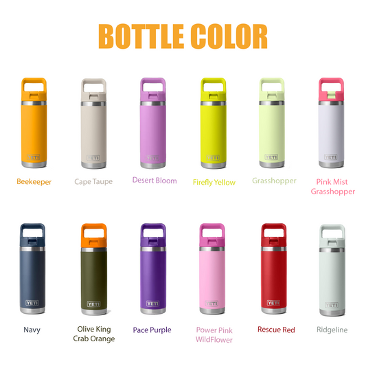 Yeti 18oz Rambler Water Bottles | Personalized Stainless Steel Bottle with Chug Cap | Laser Engraved Vacuum Insulated Bottle, Christmas Gift 1 engraving lounge