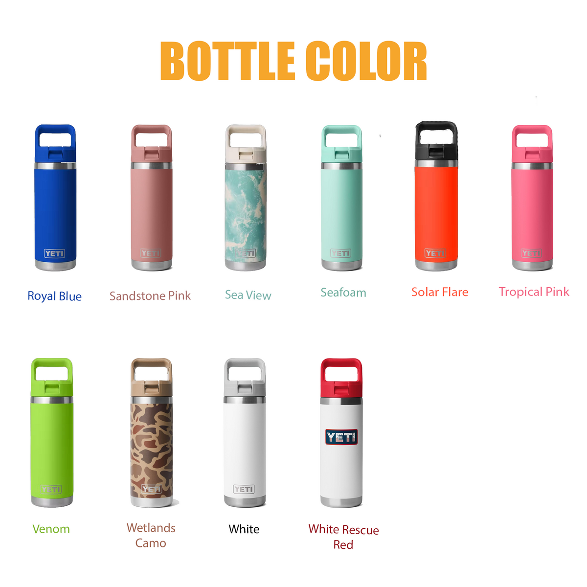 Yeti 18oz Rambler Water Bottles | Personalized Stainless Steel Bottle with Chug Cap | Laser Engraved Vacuum Insulated Bottle, Christmas Gift 2 engraving lounge