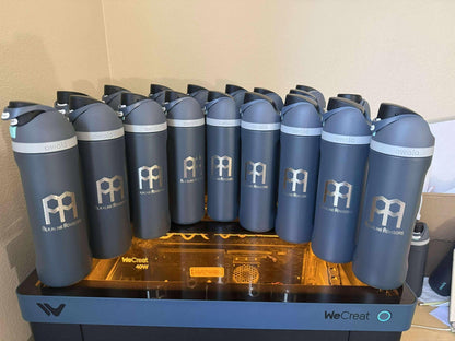 30oz, 40oz Owala Very Very Dark Color Freesip Sway Water Bottle. Laser Engraved Owala Bottle with Handle, Customized Bottle with Name & Logo