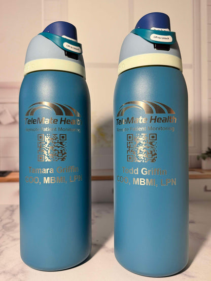 Personalized Owala FreeSip Tumbler, Laser Engraved Owala Tumbler for Coffee and Tea, Name Owala Tumbler, Insulated Tumbler, Gift for Her