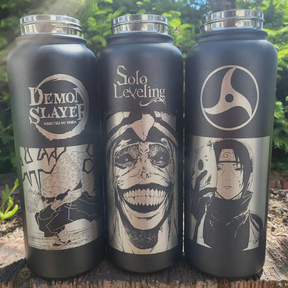 Personalized Takeya 24oz Activate Bottle: Laser Engraved Stainless Steel Water Bottle with Straw Lid, Custom Name Bottle, Custom Logo Bottle